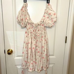 Low cut floral dress